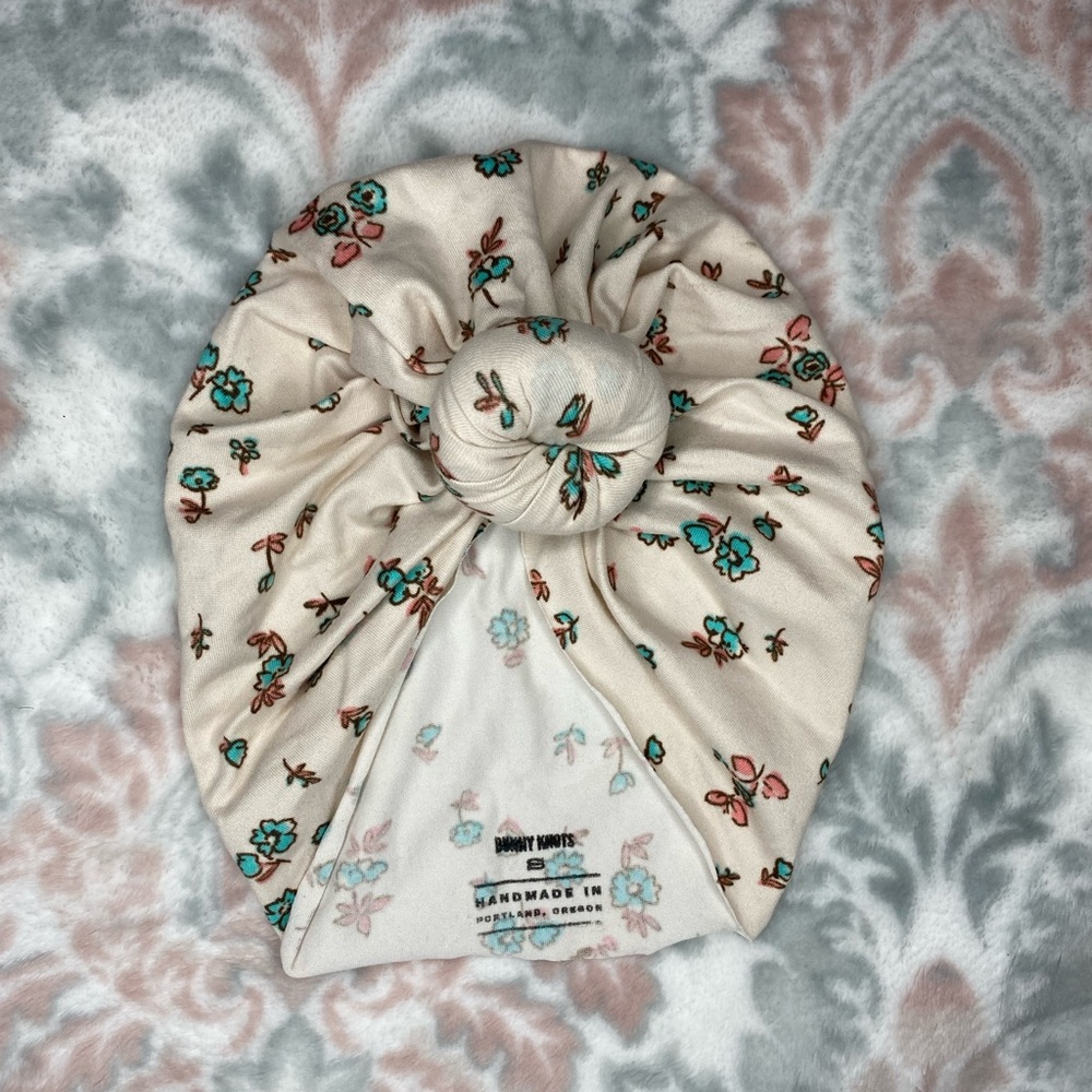 Handmade Kids Floral Turban Hat